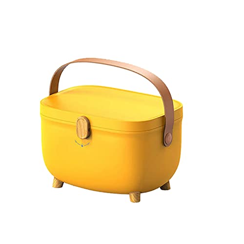 Les-Theresa Medicine Storage Box, Plastic Oval First Aid Box, Double Layers Multi Grid Large Capacity Medical Organizer, Emergency Bins for Home,