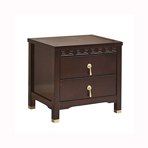 LUKEO Solid Wood Bedside Table Simple Bedroom Locker, Solid Wood Bedside Table