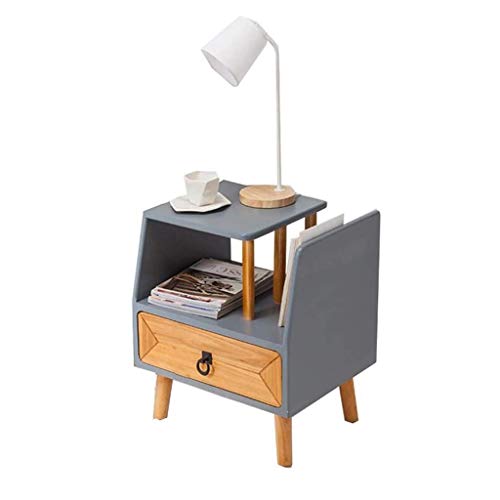 JYDQM End Table with Drawer 1-Tier, Nightstand Table for Bedroom Living Room, Design, Sturdy Easy Assembly