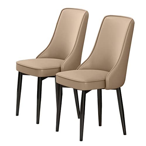 Kitchen Dining Room Furniture Chairs Kitchen Dining Chairs Set Of 2 Water Proof PU Leather Lounge Chair with Carbon Steel Feet for Living Room Be