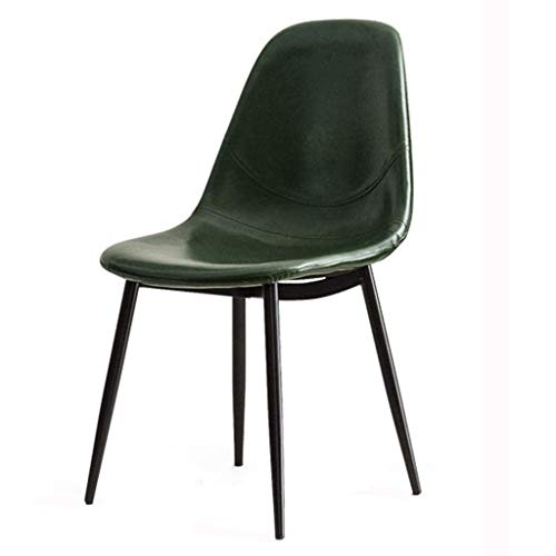 Modern Kitchen Dining Room Chairs Leather Dining Chairs Kitchen Chair Water Proof PU Leather Side Chair With Black Metal Legs For Dining And Livi