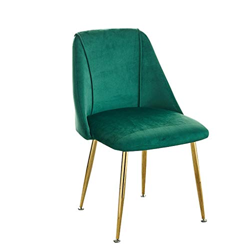 Modern Kitchen Dining Room Chairs Velvet Dining Chair with Metal Legs Velvet Seat And Backrests Kitchen Living Room Lounge Counter Chairs (Color
