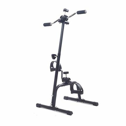 LUNEZY Portable Pedal Exerciser Bike, Exerciser Detachable Adjustable Resistance For Legs and Arms Anti-slip Exercise At Home and Office