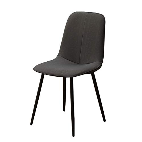 Modern Kitchen Dining Room Chairs Faux Matte Suede Leather Dining Chairs For Living Room Terrace Office Kitchen Lounging (Color : Grey)