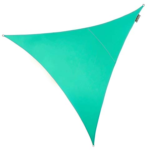 Kookaburra Waterproof Garden Sun Shade Sail Canopy in Turquoise 98% UV Block (5m Triangle)