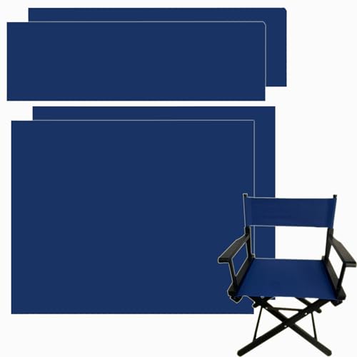 TBACW 2 Set (4pcs) Directors Chair Canvas Replacement Covers Kit for Directors Chairs,Movie Chair Replacement Canvas Seat and Back Oxford Cloth C