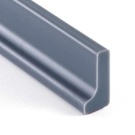 78 Inch/2M Grey Wet Room Floor Water Barrier, Silicone Shower Threshold Water Barrier,Screen Door Seal Strip,Shower Tray Sealing Strip,Water Reta