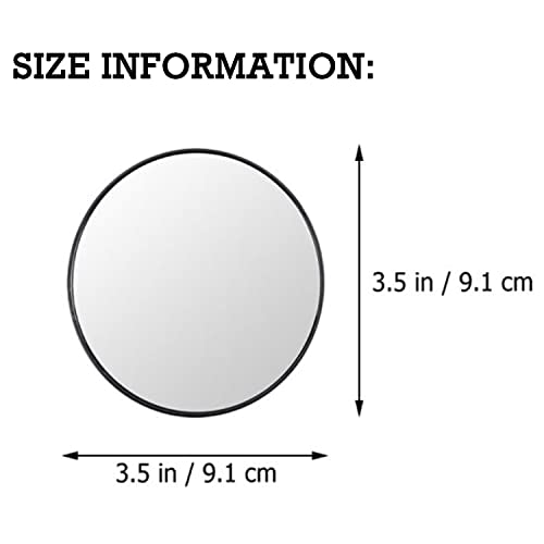 WUBAYI Magnifying Mirror Makeup Mirror, 10X Magnifier Compact Mirrors with 2 Suction Cups Round Pocket Mirror Travel Mirror for Shaving Makeup (3