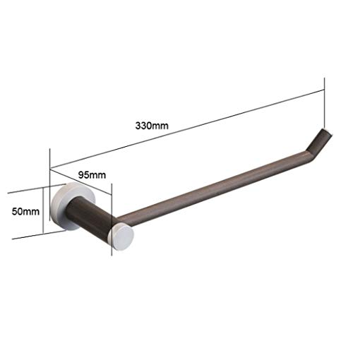 N/A Wooden Towel Rack - Bathroom Towel Rack Protection Wall Towel Bar