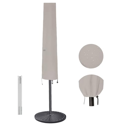 Garden Balsam Umbrella Cover for 6ft to 9ft Patio Umbrellas, Waterproof and Durable Market Umbrella Cover with Zipper and Rod