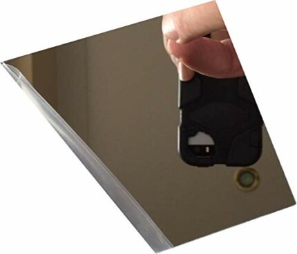 CrestGlass 3mm Silver Acrylic Mirror A5 Sheet 210 x 148 Perspex Mirror Plastic Safety Mirror