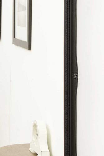 HIGH GLOSS BLACK Shabby Chic Antique Style Rectangular Wall Mirror complete with Premium Quality Pilkington's Glass - Overall Size: 24 inches x 3