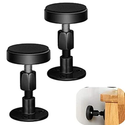 OUKEYI 2 Pieces of Adjustable Threaded Bed Frame Anti-Shake Tool,Headboard Stoppers，Bed stoppers ，Wall Bed headboard Anti-Shake Fixer for Beds Ca