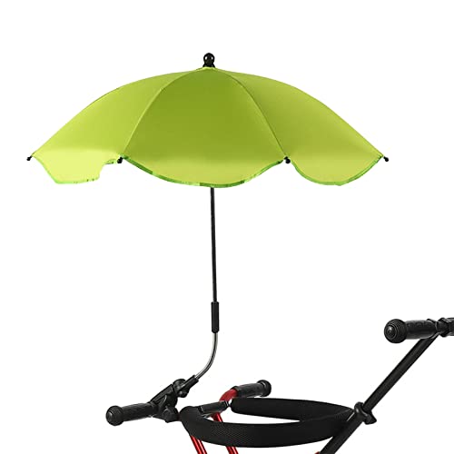 RXMORI Beach Chairs Umbrella, Portable Outdoor Umbrella, Windproof Sunshade, Universal Golfs Carts Rainproof Wheelchairs Accessories for Beach, S