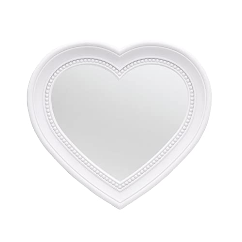 OIGUMR 13.2 x 12 inch Heart Mirror Wall Mirror Mirror Wall Decor Black Mirror