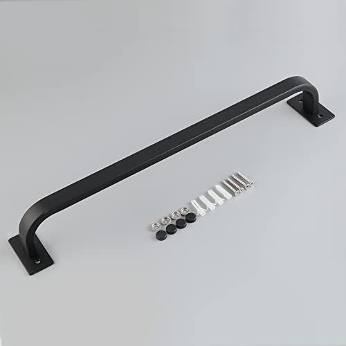 Mooche Towel Rail Wall Mounted Towel Holder 40CM Hand Towel Holder for Bathroom Kitchen, SUS304 Stainless Steel Matte Black, GJF2201-400-B