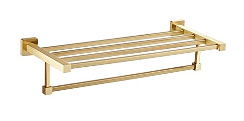 HIGOH Towel Racks,Bathroom Towel Rack Wall Mounted Towel Holder,Bathroom Accessories Towel Rack,Towel Shelf,Towel Holder,Brushed Matt Bathroom Ha