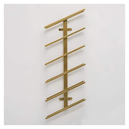 EYLINK Wine racks Home/Bar Retro Wall Mounted 6/8 Bottles, Metal Iron Vintage Wine Bottle Holder, Wall Decoration Wine Shelf, for Bar/Kitchen/Cab