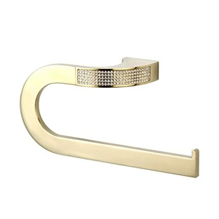 HIGOH Towel Racks, Towel Rail for Bathroom,Crystal Wall Mounted Copper Towel Bar Clothes Rack,Fashion Single Towel Hook,Zinc Alloy Bathroom Acces