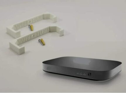 3D Cabin Bracket Compatible With The SKY Q HUB WIFI/Router Internet: Wall mount/bracket : WHITE