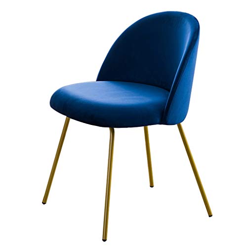 Modern Kitchen Dining Room Chairs Velvet Dining Chair Soft Seat And Back Velvet Living Room Chairs with Sturdy Metal Legs Kitchen Chairs (Color :
