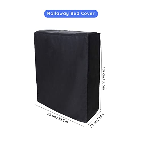 Folding Bed Storage Cover, Universal Rollaway Bed Cover, Universal Storage Cover, 85×33×107cm, 33.5in×13in×42in, for Swimming Pool Beach Chair, C