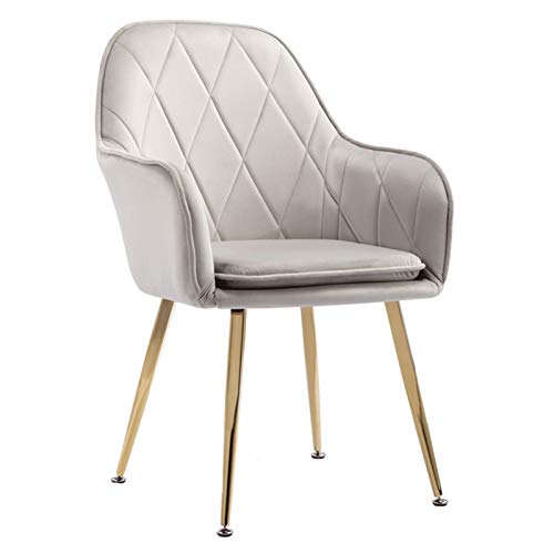 Modern Kitchen Dining Room Chairs Velvet Dining Chairs Upholstered Accent Armchair Vintage Leisure Chair Metal Golden Legs For Dining Living Room