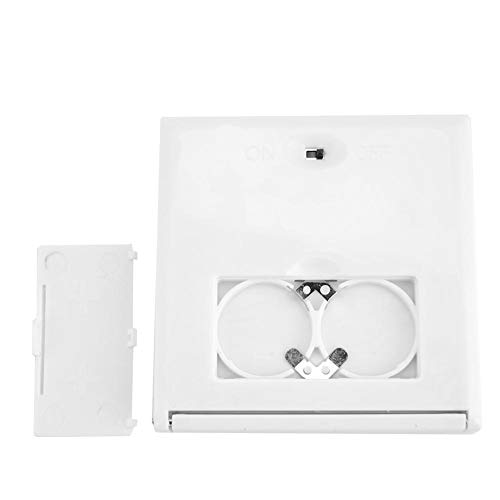 LED Lighted Makeup Mirror, 6 LEDs Handheld Illuminated Compact Mirror Portable Battery Powered Folding Cosmetic Mirror with Light for Women and G