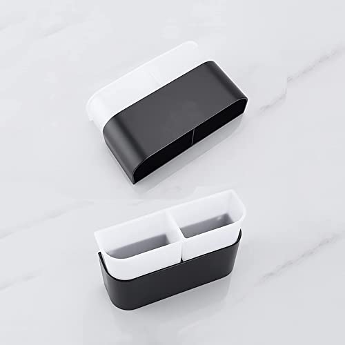 FBITE Umbrella Stands,Metal Umbrella Holder Stand, Entryway Space Saving Umbrella Holder, Wall Mounted with Drip Tray, for Hallway Foyer/Double L