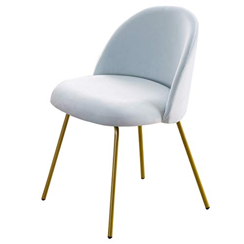 Modern Kitchen Dining Room Chairs Velvet Dining Chair Soft Seat And Back Velvet Living Room Chairs with Sturdy Metal Legs Kitchen Chairs (Color :