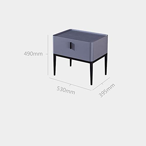 JYDQM Nordic Bedside Table Leather Art Bedroom Bedside Cabinet Minimalist Mini Bedside Cabinet Italian Minimalist Locker