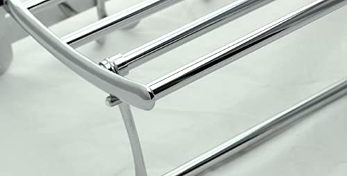 FVRTFT Stainless Steel Wall Mounted Bathroom Towel Rack Brushed Towel Shelf Towel Holder Hotel Rail Shelf Storage Holder