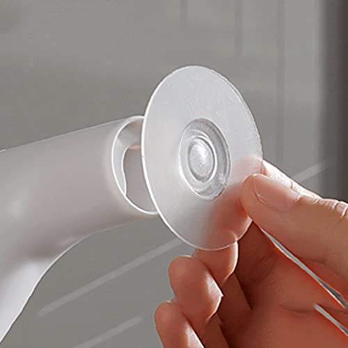 SMLJLQ Self-adhesive Towel Holder Rack Wall Mounted Towel Hanger Bathroom Organizer Towel Bar Shelf Bathroom Hook