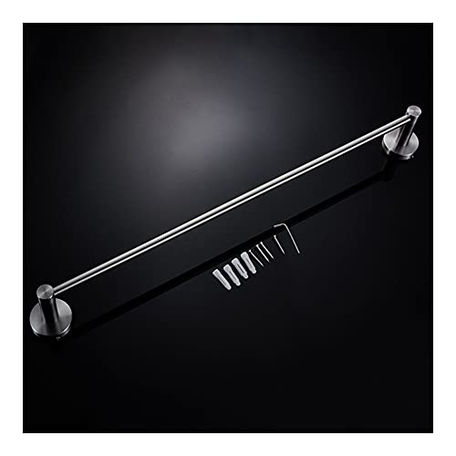 HIGOH Towel Rack Towel Bar Towel Bars Stainless Steel Towel Rack, Wall-Mounted Bathroom Towel Holders, Single Rail Bath Storage Shelf Bathroom Ac