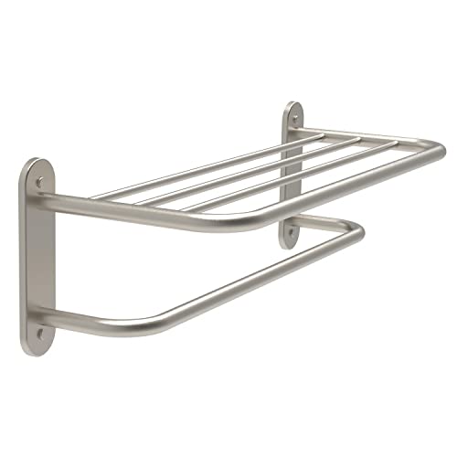 Fixsen 18 Inch Bathroom Towel Rack Towel Bar Towel Shelf Brushed Nickel Stainless Steel and Zinc Alloy Wall Mount 1pc for House Lavatory and Hote