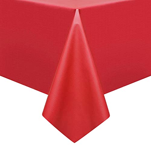 Newthinking PVC Table Cloth, Wipe Clean Plastic Tablecloth PVC Waterproof, 135x180cm Square Wipeable Table Cloth Protector for Kitchen Picnic Out