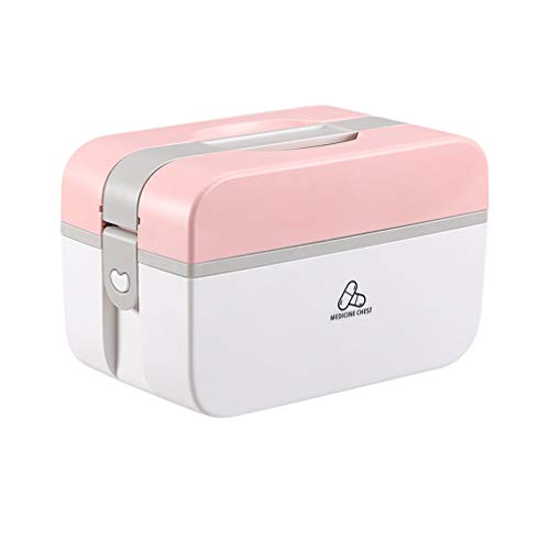 EXCEART Medicine Storage Box Large-capacity Family Medicine Box Container Medical Supplies for Office Home 1pc(Random Color)