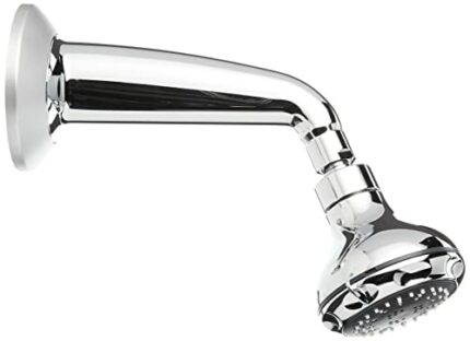 Aqualisa 235047 Hydramax Complete Fixed Head and Arm, Chrome, 90mm, Silver
