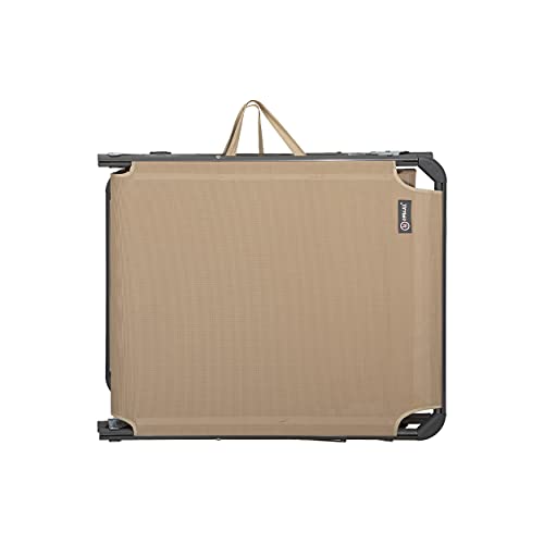 Homecall XXL Aluminium Sun Lounger, Textilene Fabric, 200 x 70 cm, Max Load 150 kg - Beige