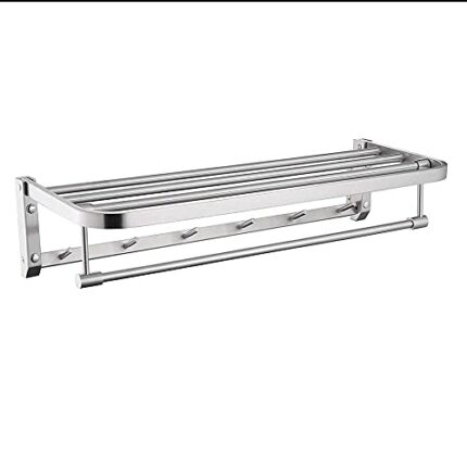 -Shelf,Towel Rack European Style Towel Rack, Bathroom, Bathroom Hardware, Bathroom Hotel Towel Rack, Double Storage Rack