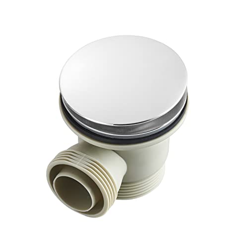 Sandy Beach Brushed Chrome Bath Waste and Overflow Kit: Bath Overflow, Pop Up Bath, Bath Waste and Overflow, Chrome Bath Waste, Bath Overflow Kit