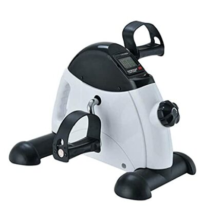 LUNEZY Exercise bikes for home use, Exercise Bicycle Portable Mini Exercise Bike Removable Smart Count Table Ribbon Exercise Bike Leg Trainer