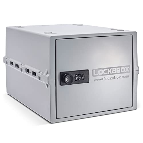 Lockabox One™ | Compact and Hygienic Lockable Box for Food, Medicines, Tech and Home Safety (Medi Blue)