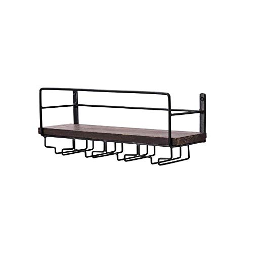 NEOCHY Wine Rack Modern Wall-Mounted Goblet Hanging Floating Kitchen Restaurant Bar Storage Bottle Simple Decorative