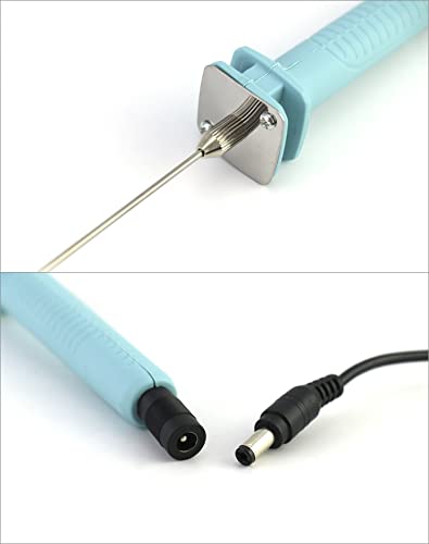 QWORK® Electric Foam Cutter,10CM Hot Wire Cutting Pen,100-240V/15W Polystyrene Cutter Kit