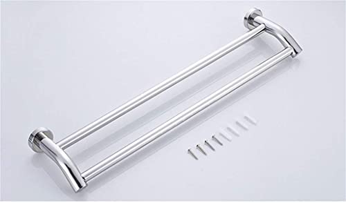 Bathroom Bathroom Towel Rack Stainless Steel Wall Mount Double Towel Bar Tower Hanger/60Cm