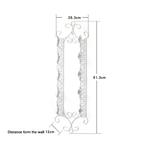 DLOETT Vintage Wrought Iron Home Wall Hanging Wine Rack for Hanging Upside Down Wine Bottle Racks, Creative Bar Wall Hanging Wine Racks, Cafes, B