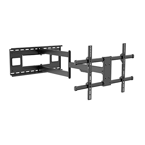 Intecbrackets - Longest Ever 1015 mm (3.3FT) Reach Heavy duty TV wall mount bracket for 46 – 75” TVs – double arm for added safety with swivel an