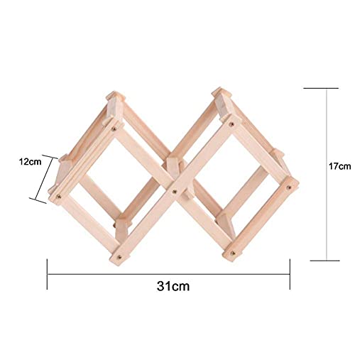 NEOCHY Folding Wine Rack Holder Wine Rack Organizer Classical Kitchen Bar Counter Wine Stand Display Shelf