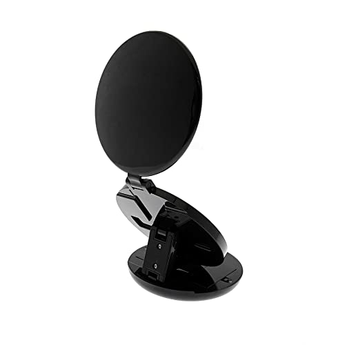 iTrend Folding Makeup LED light Round Dual Handy Mirror – Travel Ease Handheld – For Pocket, Purse, Office, Car, Gift